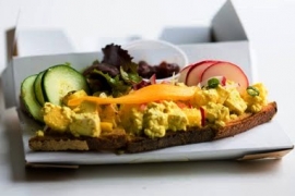 Curried Tofu Pineapple Tartine