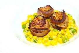 Bacon Wrapped Sea Scallops @ Barcode