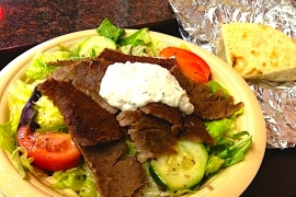 Gyro Salad Platter @ Skorpios Maggio's