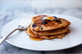 Oatmeal Blueberry Pancakes