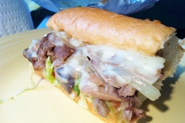 Pumpernickel's Philly Cheese-steak @Pumpernickel's Bagelry & Delicatessen