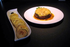 Mousaka and Kolokithakia