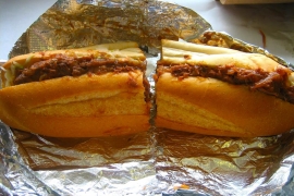 Beef Barbecue Sub @ Santucci's Deli