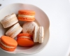 Orange Ginger and Hazelnut Praline Salted Caramel Macarons